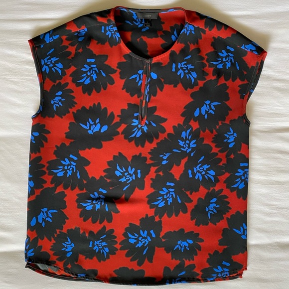 *J. Crew* Firework Floral Blouse - Picture 5 of 7